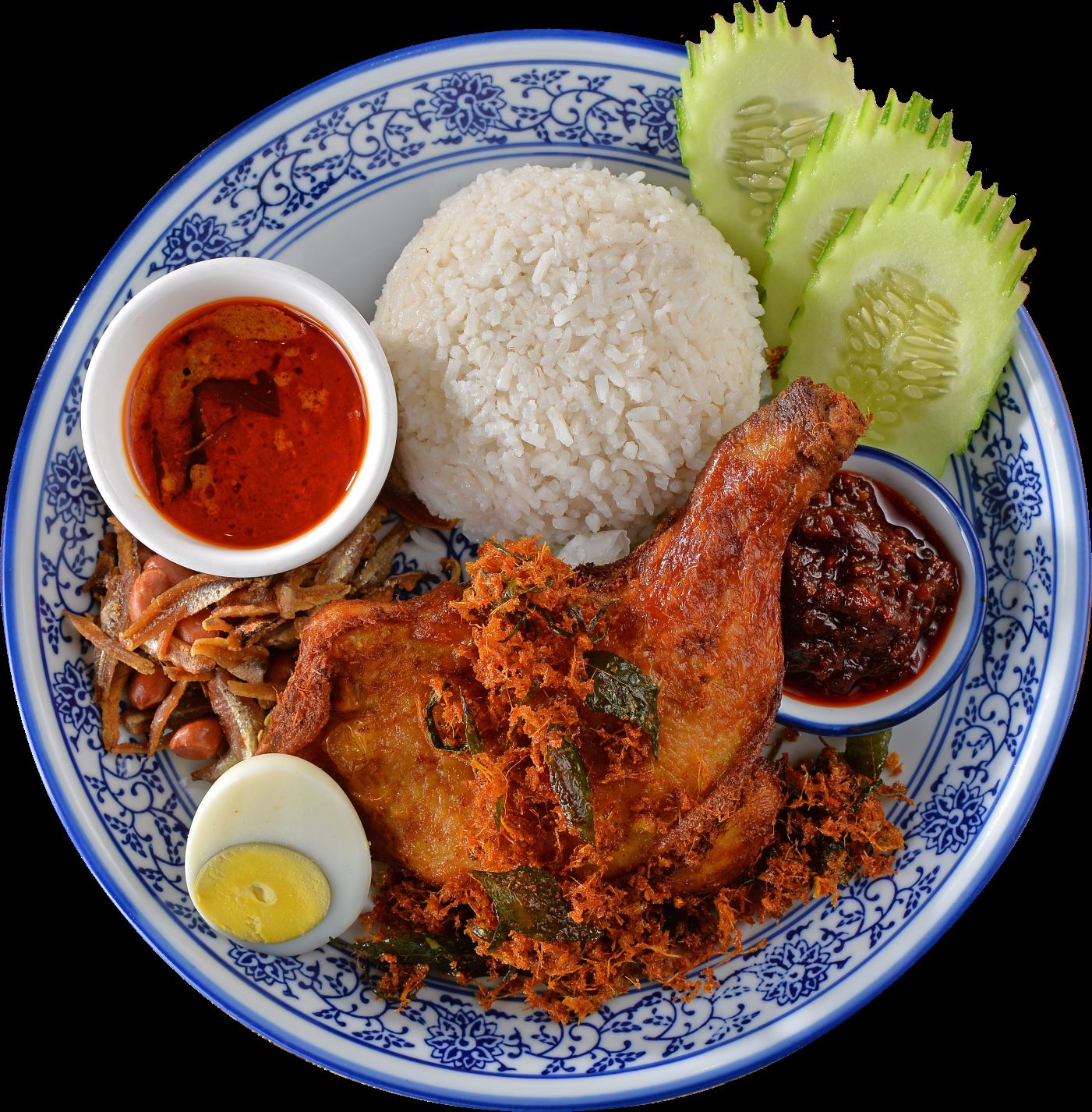 Ayam Berempah Nasi Lemak  Heng Hong Tin Kee